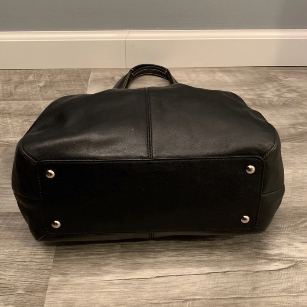 Coach Soho Pleated Black Soft Bag Tote - Picture 5 of 8